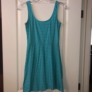 Teal lace summer dress from Dynamite